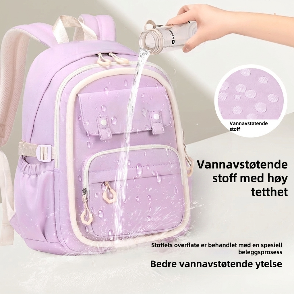 Jenters fleromslags skole ryggsekk
