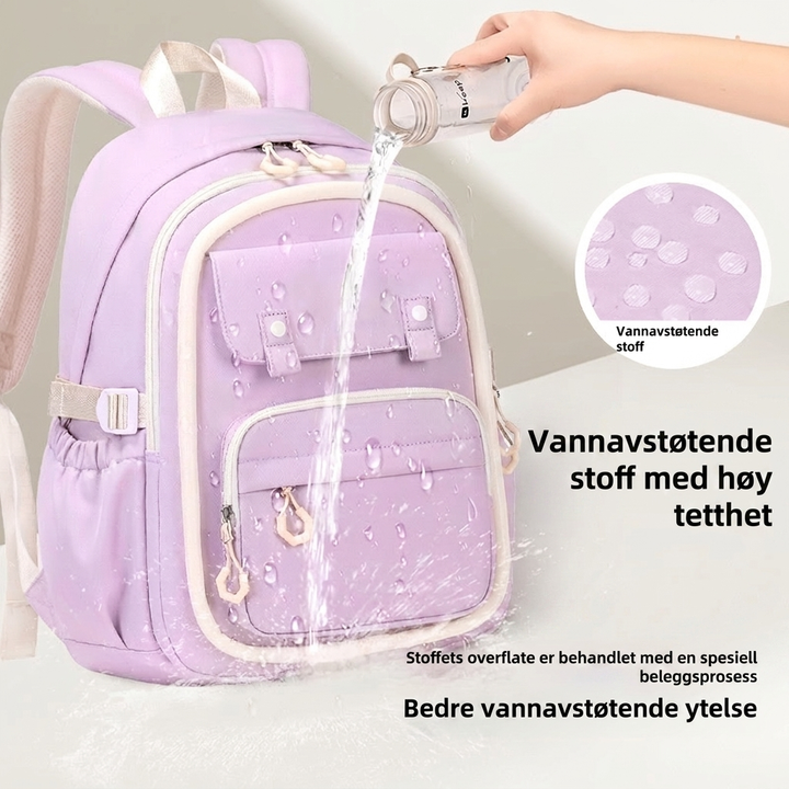 Jenters fleromslags skole ryggsekk