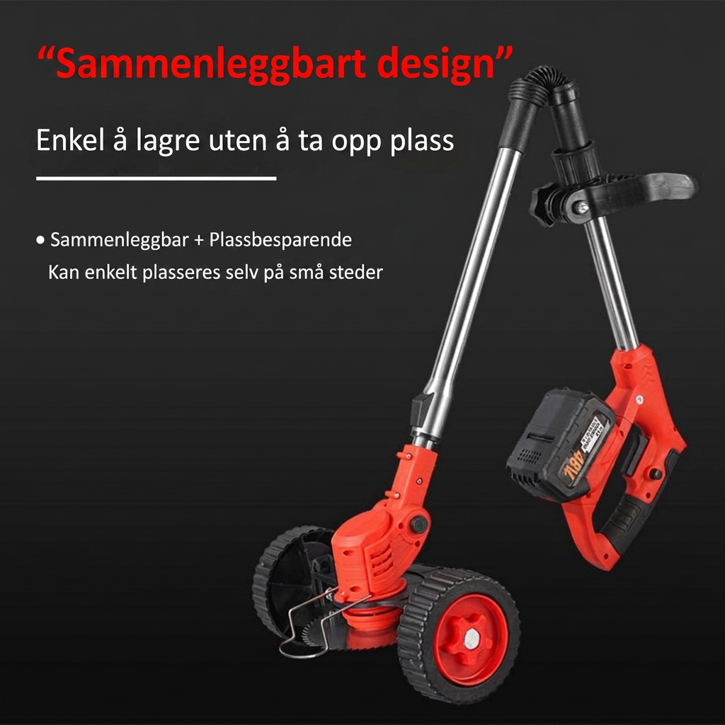 Kompakt, håndholdt elektrisk gressklipper til hjemmebruk