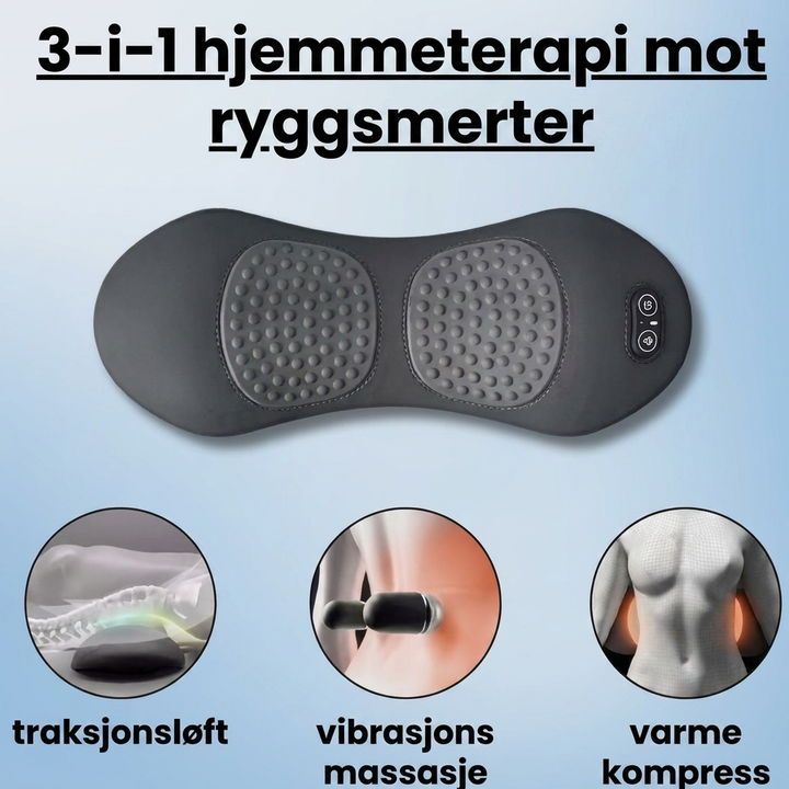 3-i-1 Airbag Dynamisk Traction Lumbal Støtte Pad