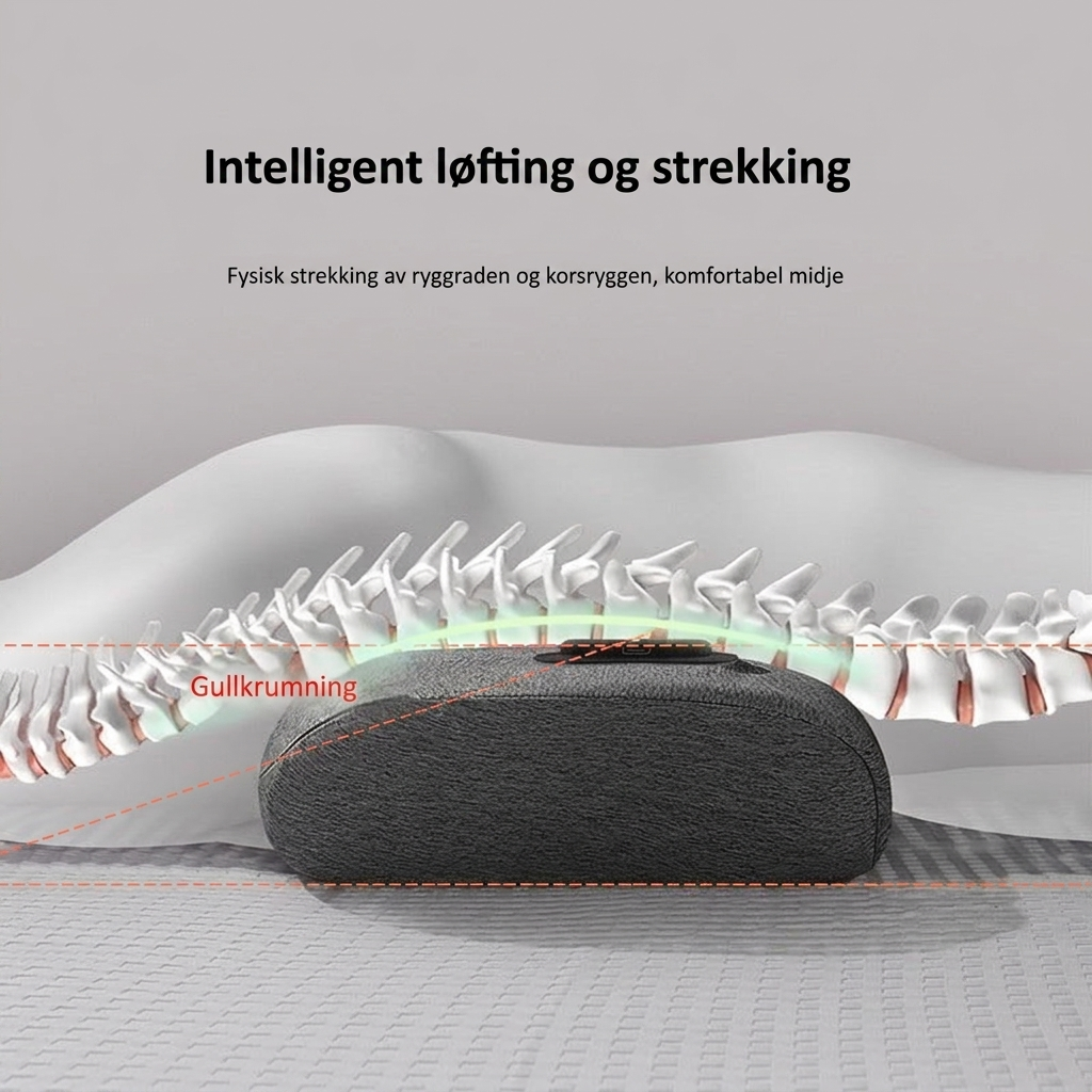 3-i-1 Airbag Dynamisk Traction Lumbal Støtte Pad