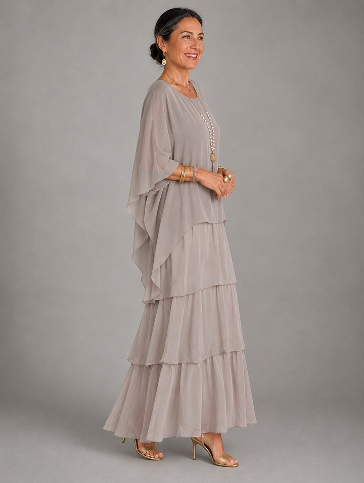Elegant, flytende maxikjole