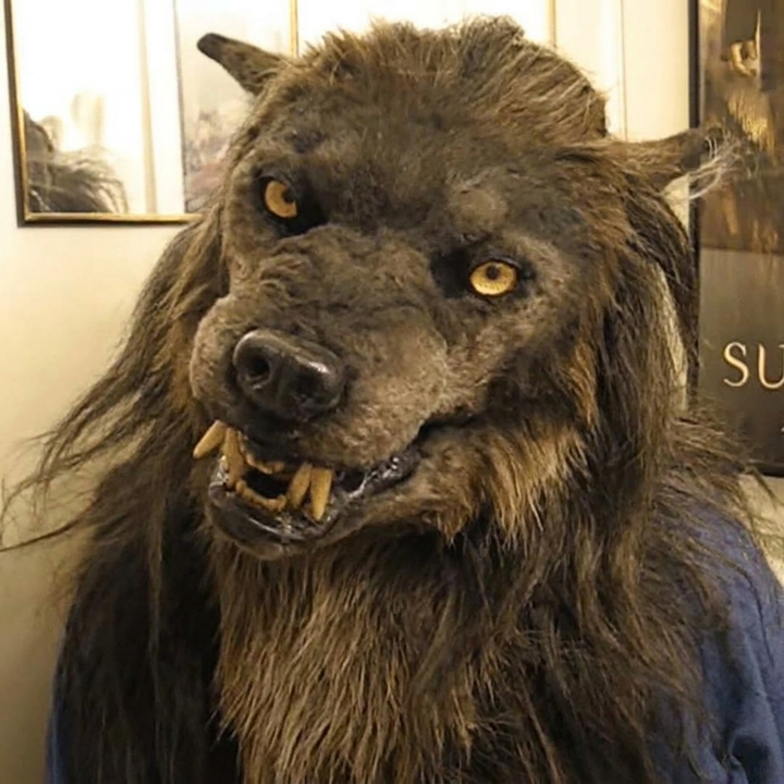 Lateks ulvehodemask