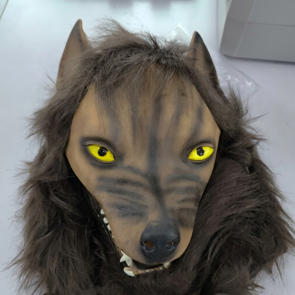 Lateks ulvehodemask
