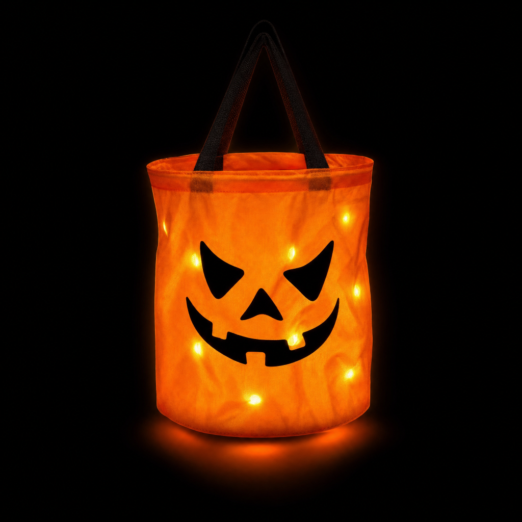 3D Halloween-gresskar trick-or-treat-veske