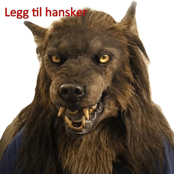 Lateks ulvehodemask
