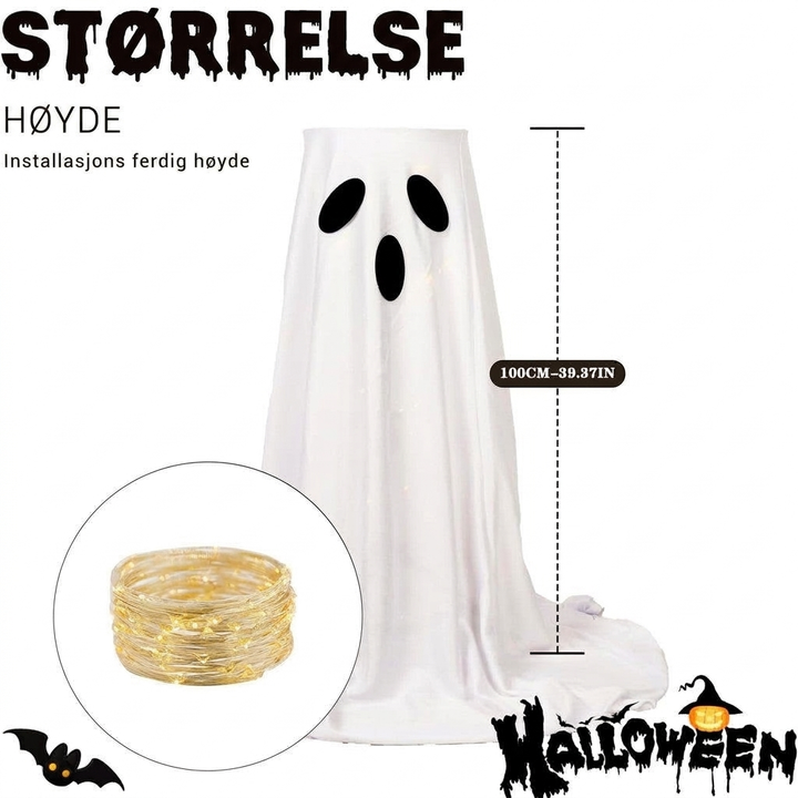 Halloween spøkelse godterifat stativ