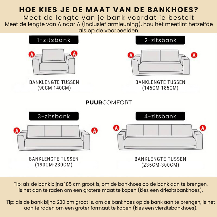 Elastisk Sofaovertrekk - Stretch Beskyttelsesovertrekk til Sofa
