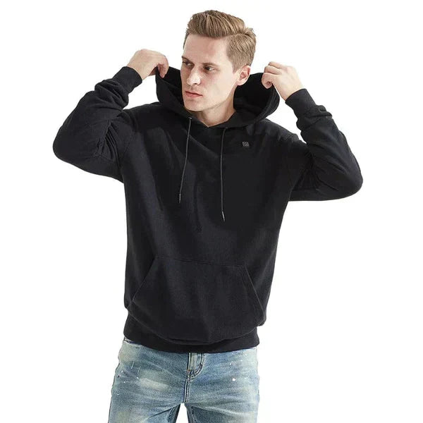 Oppvarmet unisex vinter-hettegenser - ThermaHoodie