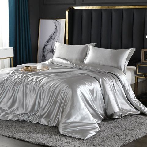 Luksuriøst sengetøysett i silke/sateng (4 deler) - SilkSleep