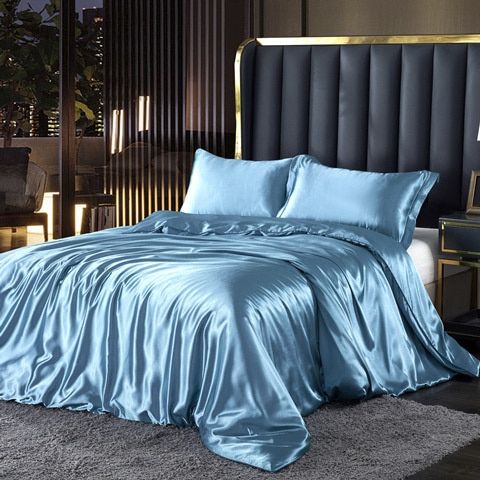 Luksuriøst sengetøysett i silke/sateng (4 deler) - SilkSleep