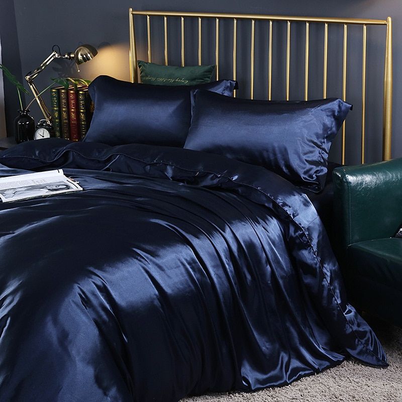 Luksuriøst sengetøysett i silke/sateng (4 deler) - SilkSleep