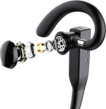 Trucker Dual Mic trådløse Bluetooth 5.1-hodetelefoner/øreplugger med støyreduksjon