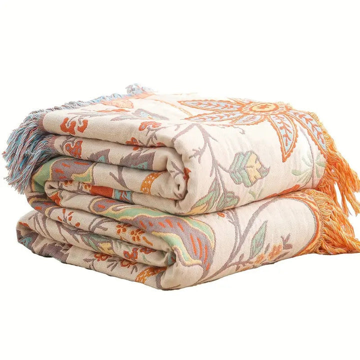 Bohol Rustikk – Blomster Boho Teppe for Koselig Komfort og Stilig Liv