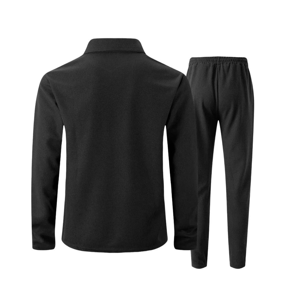Herre Slim Fit Sett – Med Glidelås, Egnet til Avslappet og Sportslig Aktivitet