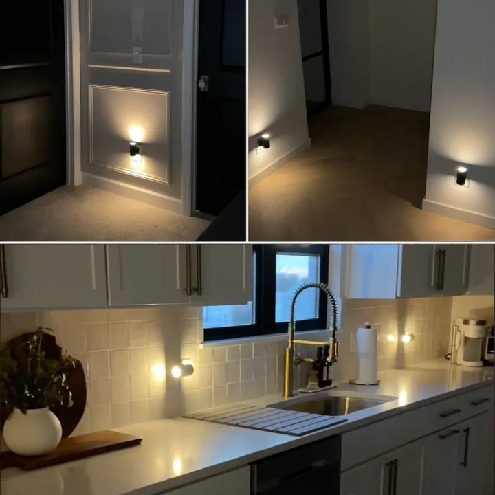 Nattlampe i Bauhaus-design - dimbart LED-lys