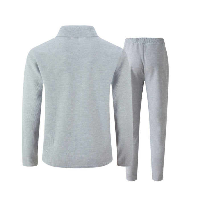 Herre Slim Fit Sett – Med Glidelås, Egnet til Avslappet og Sportslig Aktivitet