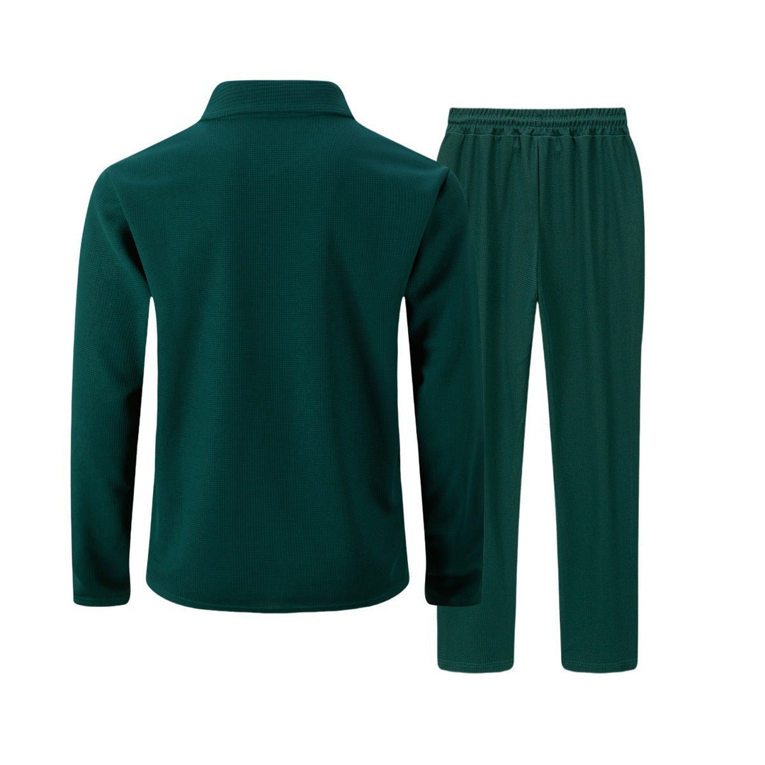 Herre Slim Fit Sett – Med Glidelås, Egnet til Avslappet og Sportslig Aktivitet