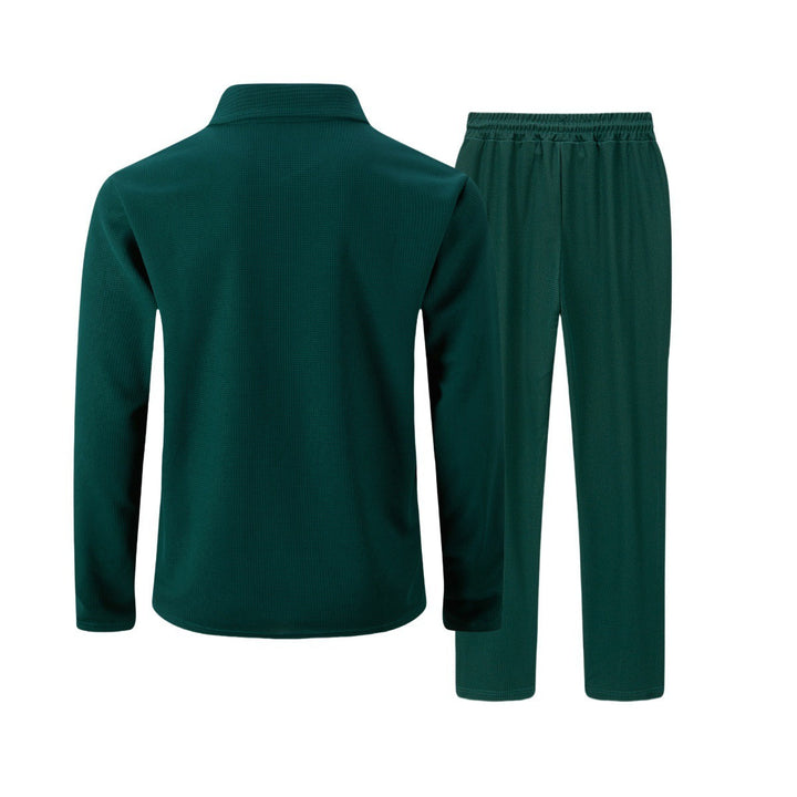 Herre Slim Fit Sett – Med Glidelås, Egnet til Avslappet og Sportslig Aktivitet