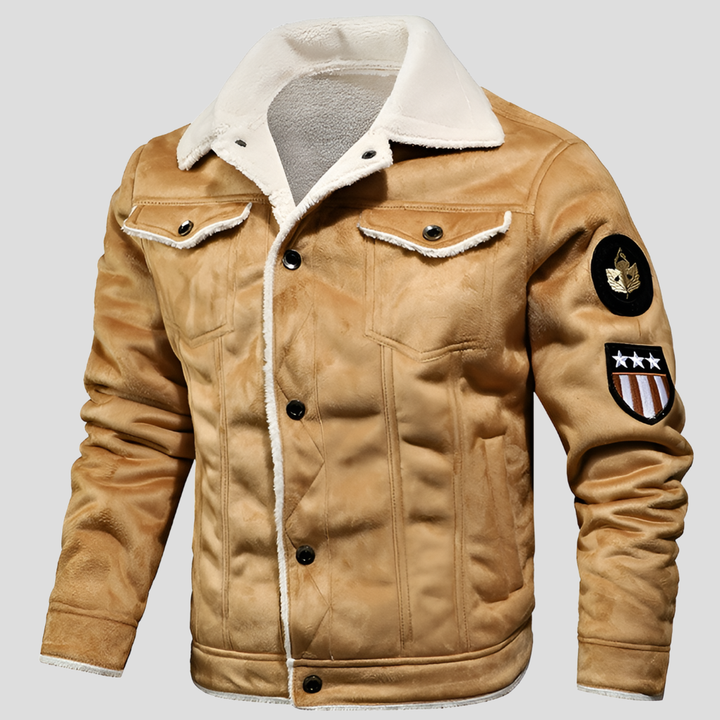 Vinter Bomber Jakke Stilig Varme med en Klassisk Aviator Kant