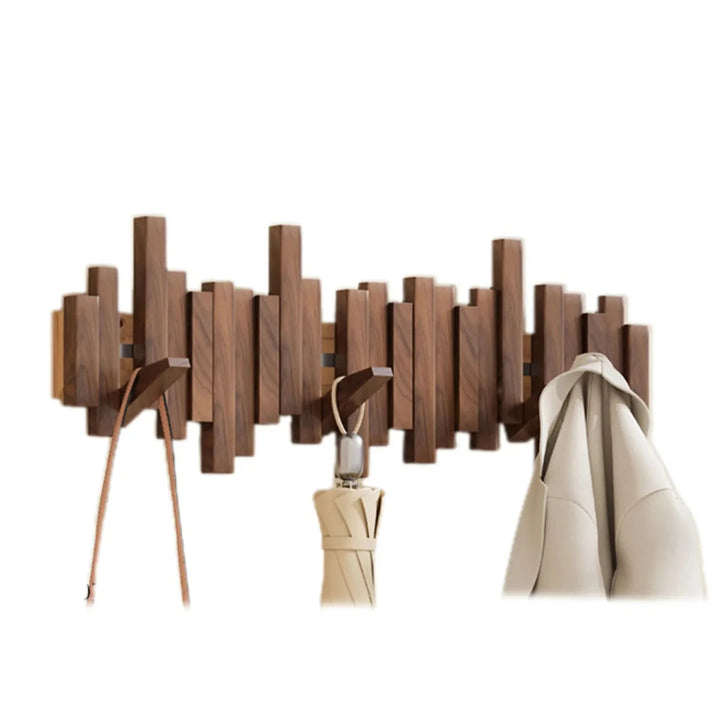 Klesknagg i pianostil – valnøtt/bøk – elegant design