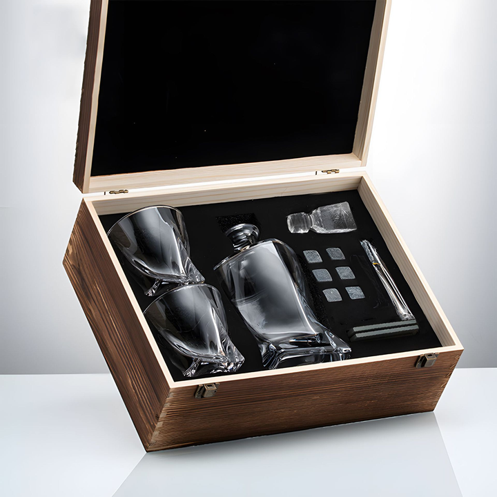 Luksuriøs Karaffel- og Krystallglassett – WhiskeyWave