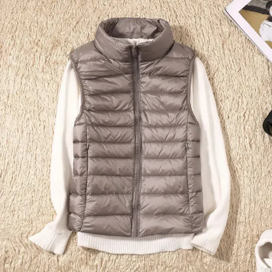 Vindbestandig Kvinners Bodywarmer med Glidelås