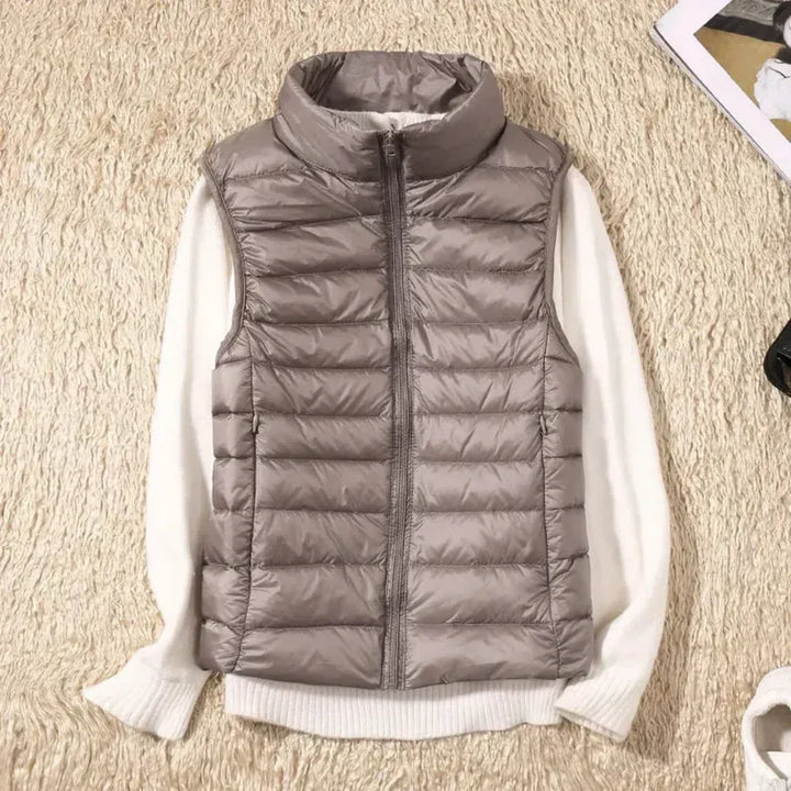 Vindbestandig Kvinners Bodywarmer med Glidelås