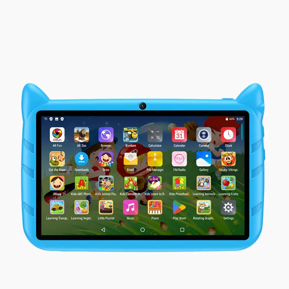 Nettbrett for barn 7 tommer - Android 9.0-operativsystem, 4000 mAh batteri, 2+16 GB RAM