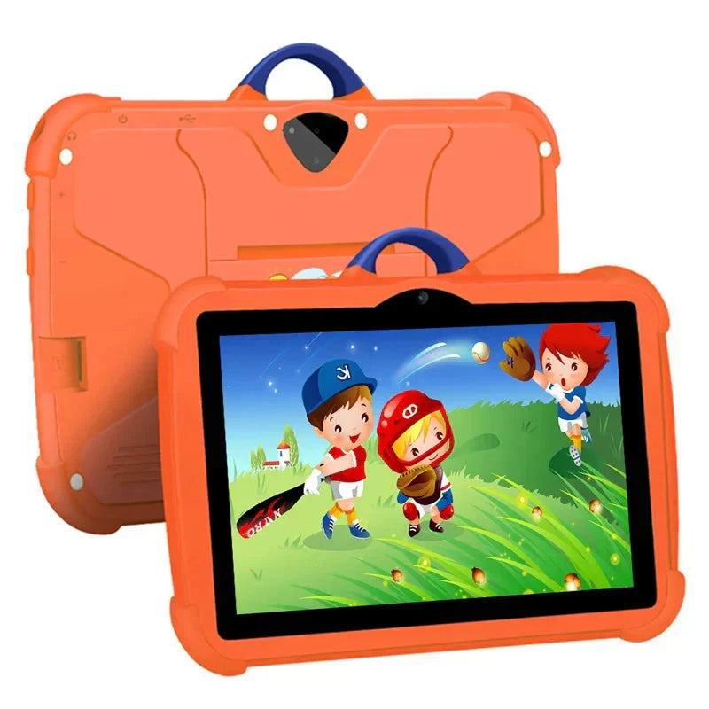 Nettbrett for barn 7 tommer | Tegneseriemotiv &amp; Android | 64 GB lagring