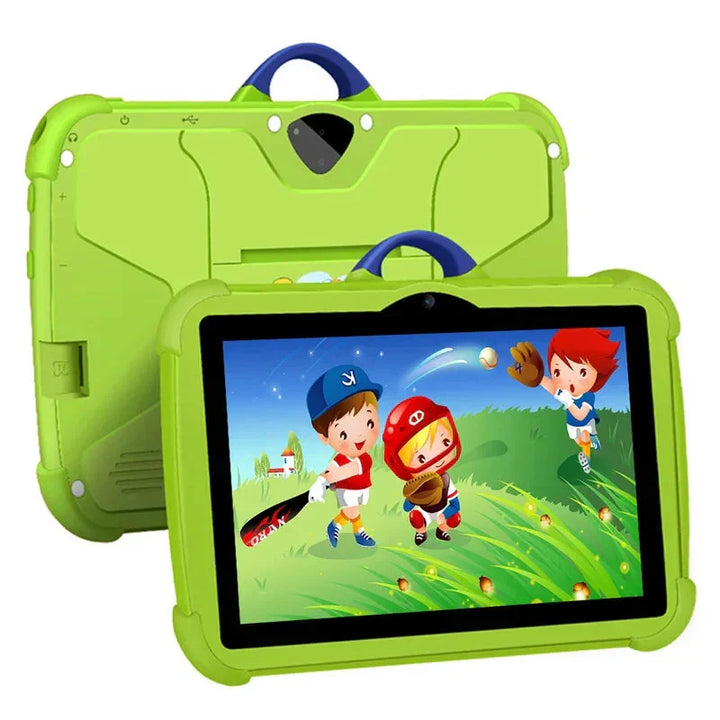 Nettbrett for barn 7 tommer | Tegneseriemotiv &amp; Android | 64 GB lagring