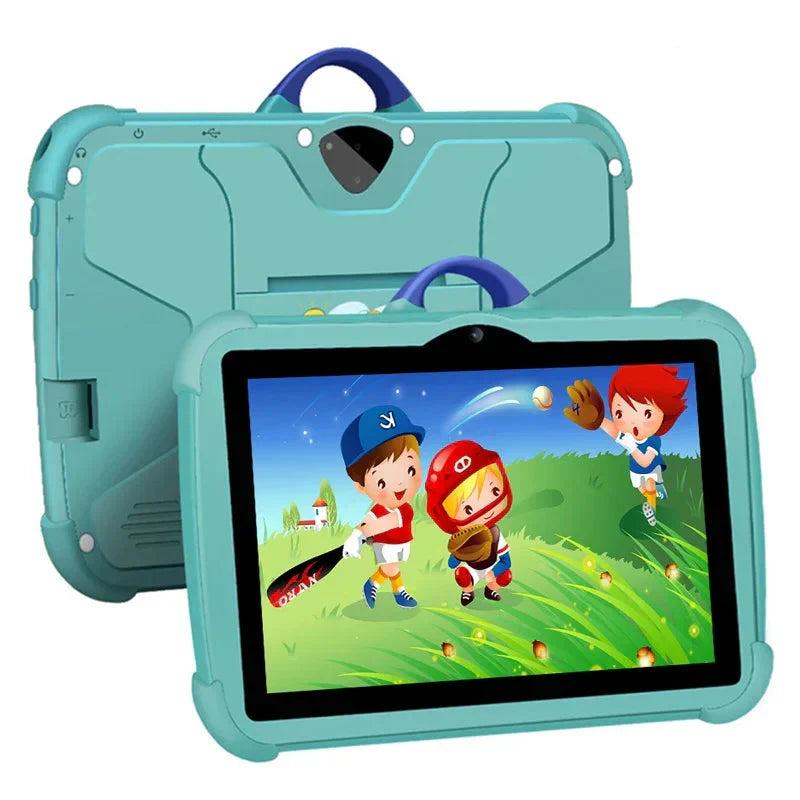 Nettbrett for barn 7 tommer | Tegneseriemotiv &amp; Android | 64 GB lagring