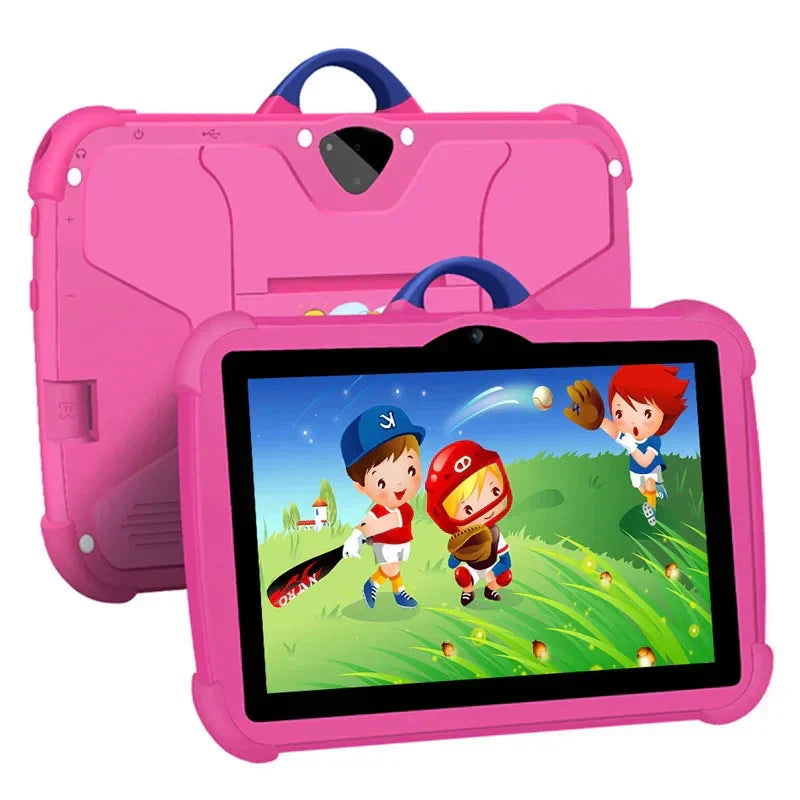 Nettbrett for barn 7 tommer | Tegneseriemotiv &amp; Android | 64 GB lagring