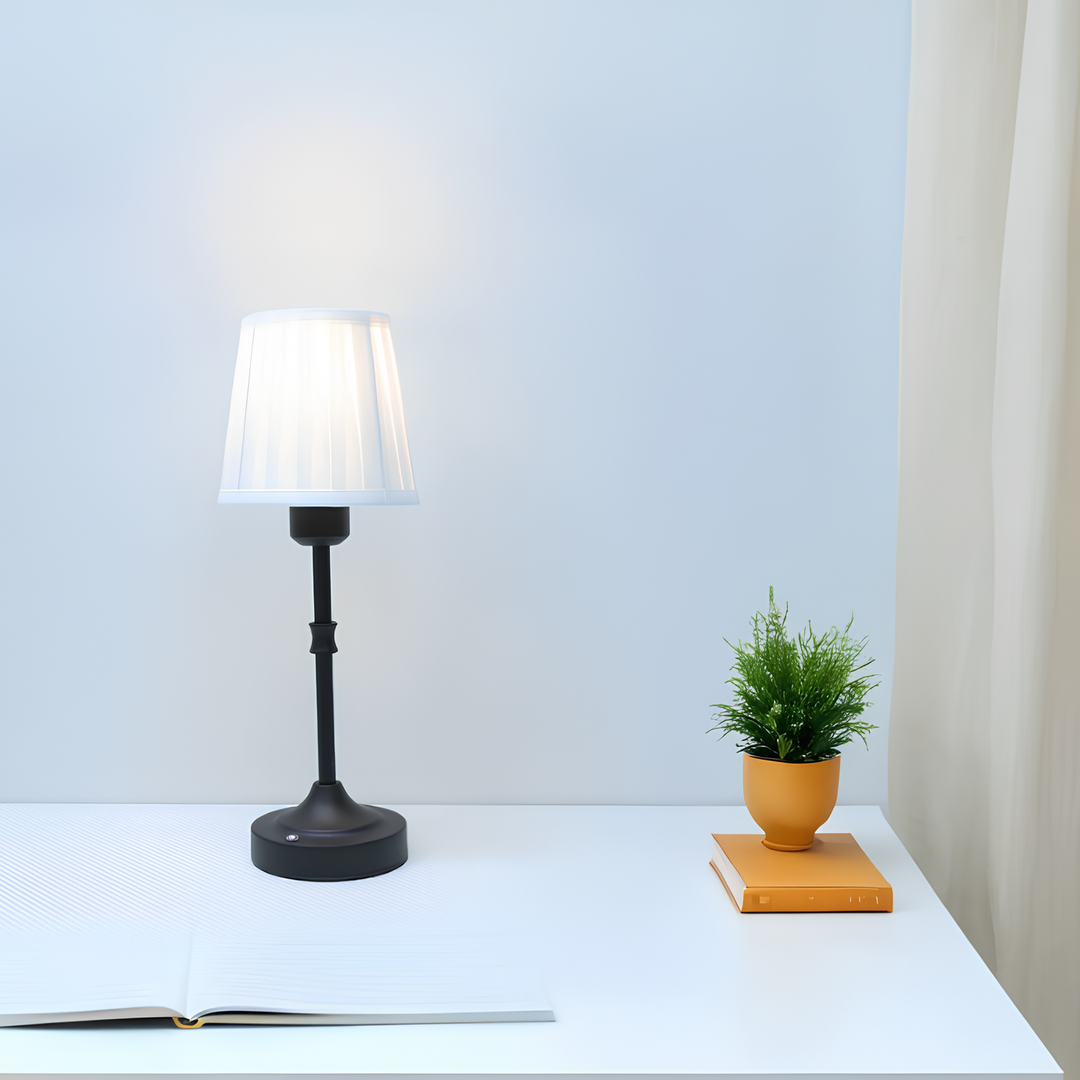 Klassisk bordlampe | Trådløs | Med tre lysmoduser