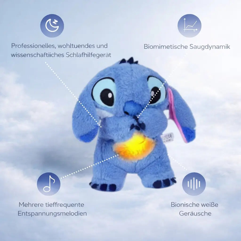 Kosebamse med pustefunksjon for spedbarn og barn | Beroligende kosedyr | Schnugi