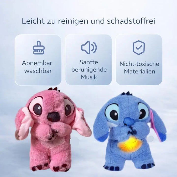 Kosebamse med pustefunksjon for spedbarn og barn | Beroligende kosedyr | Schnugi
