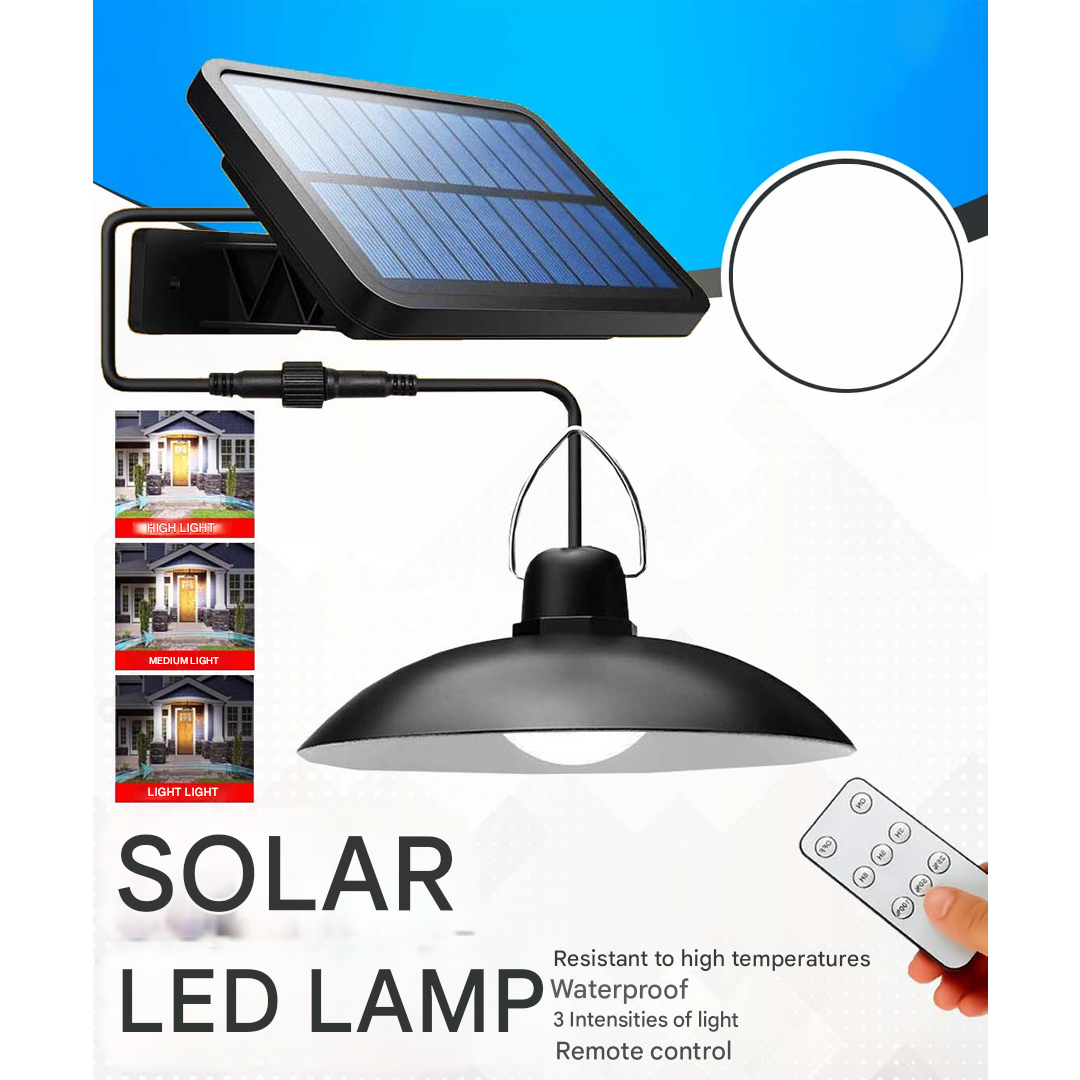 TwinRay – Trådløst Sett med Solcelle-LED-Lamper og Fjernkontroll