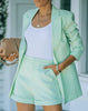 Chic Blazer Shorts Set for Kvinner