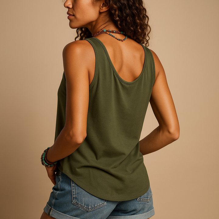 Ermeløs Lettvekts Knappetopp