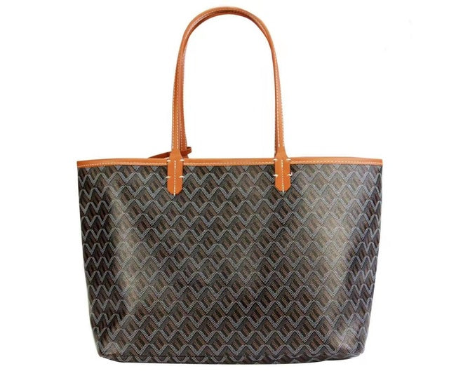 Luksuriøs shopper-veske | Elegant og romslig | Bordeaux