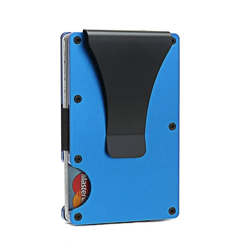 Lommebok i Matt Kobolt Titan – Slank og Elegant RFID-lommebok for Menn og Kvinner