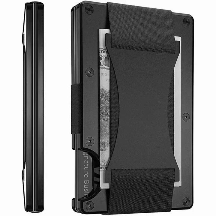 Lommebok i Matt Kobolt Titan – Slank og Elegant RFID-lommebok for Menn og Kvinner