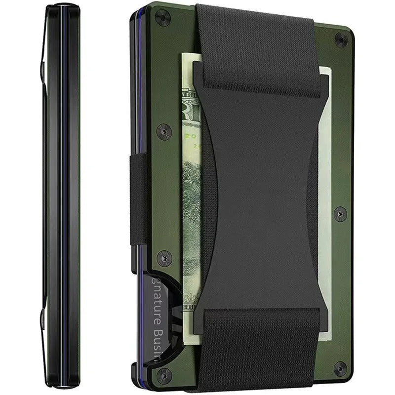 Lommebok i Matt Kobolt Titan – Slank og Elegant RFID-lommebok for Menn og Kvinner