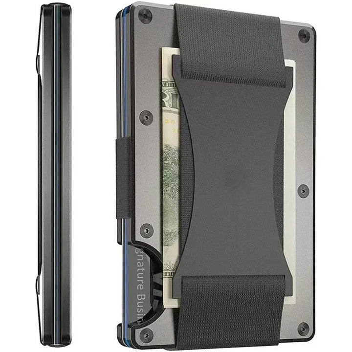Lommebok i Matt Kobolt Titan – Slank og Elegant RFID-lommebok for Menn og Kvinner