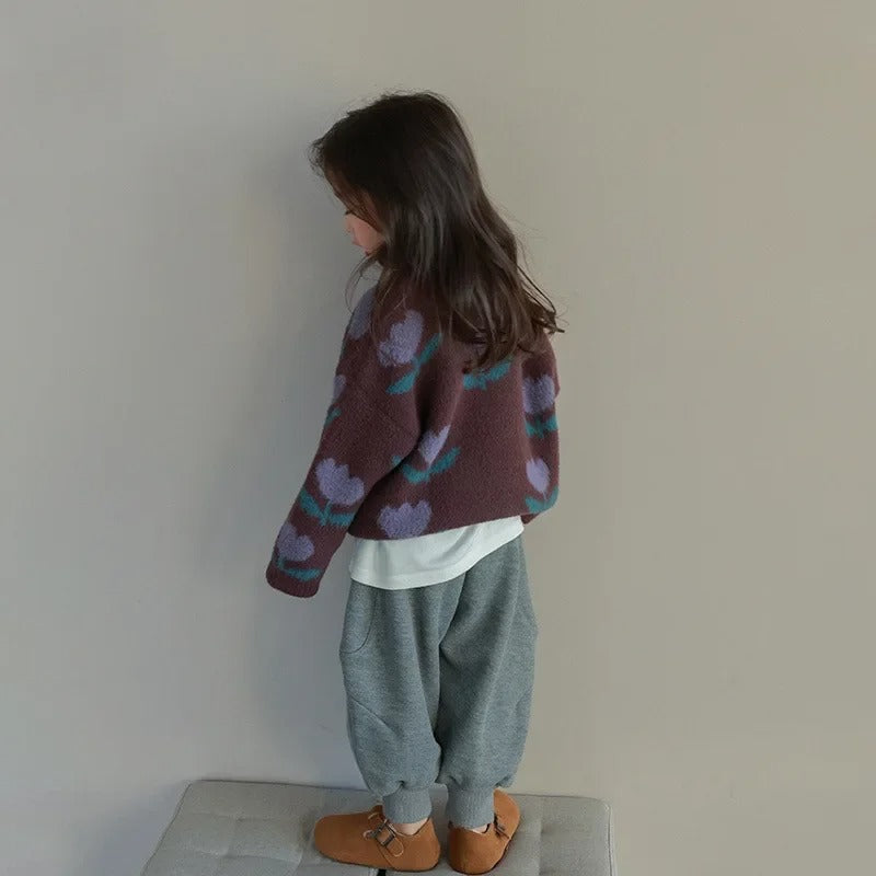 Evdokia – Genser med Blomster for Barn