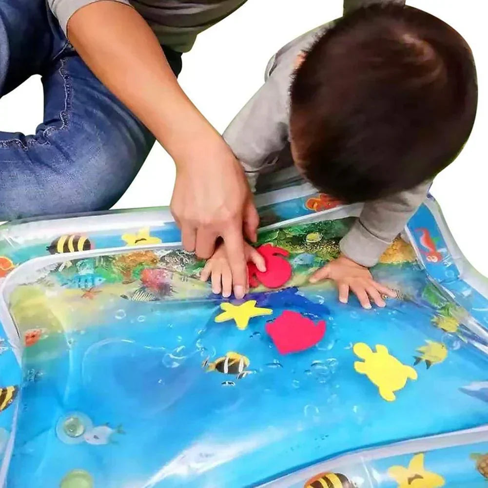 AquaDream vannmatte | Myk oppblåsbar matte for spedbarn og barn