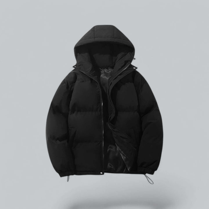 Varm vinterparka for herre med justerbar hette