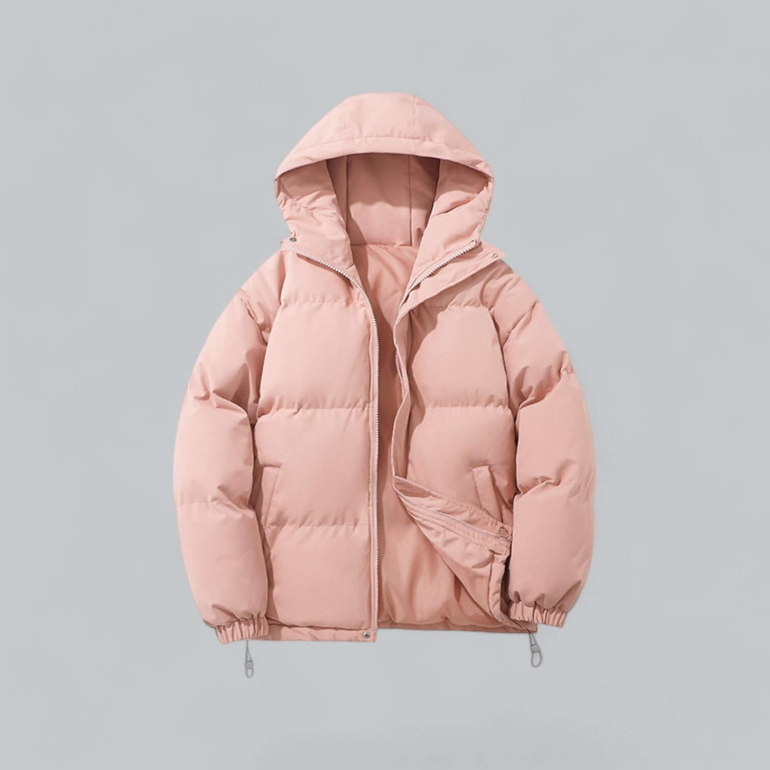 Varm vinterparka for herre med justerbar hette