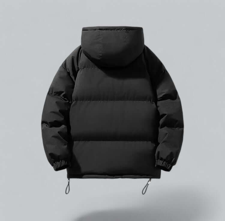 Varm vinterparka for herre med justerbar hette
