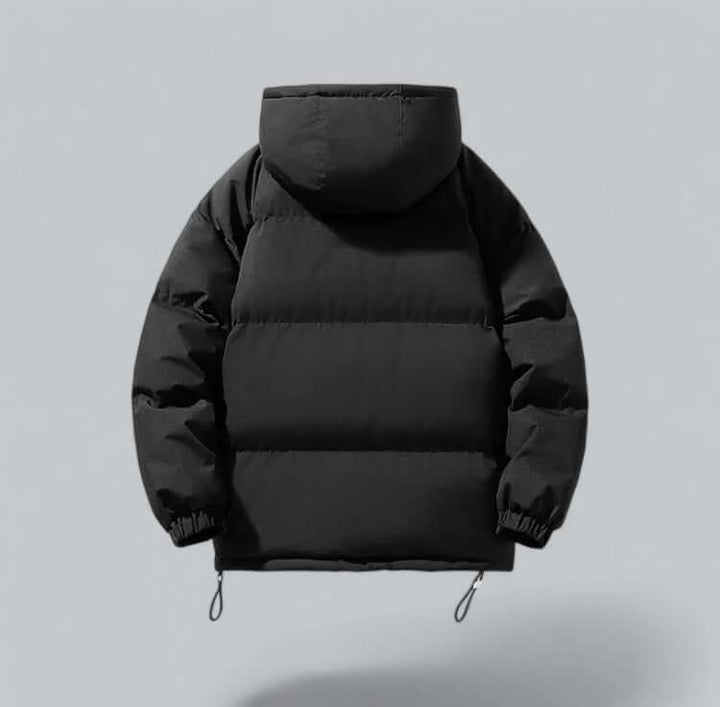 Varm vinterparka for herre med justerbar hette